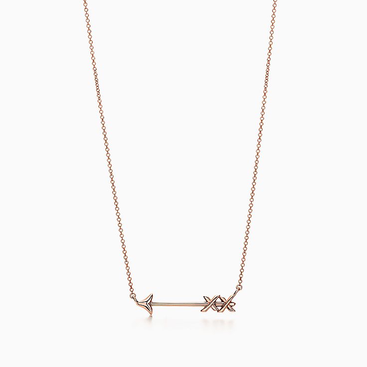 Gold Arrow Necklace Pendant Charm