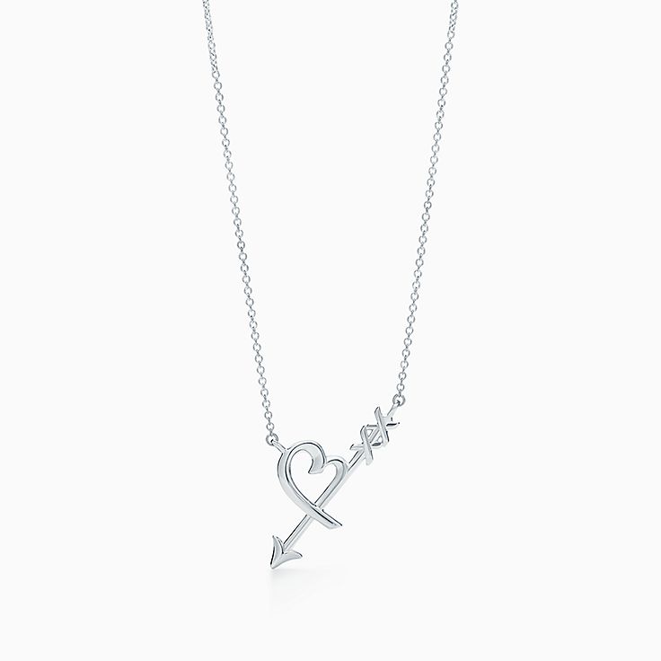 Paloma's Graffiti Sterling Silver Heart & Arrow Pendant | Tiffany