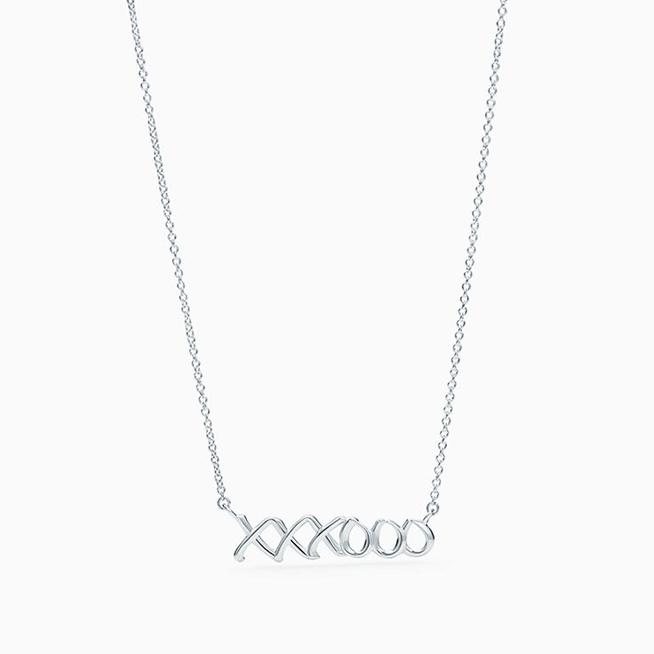 tiffany kiss necklace