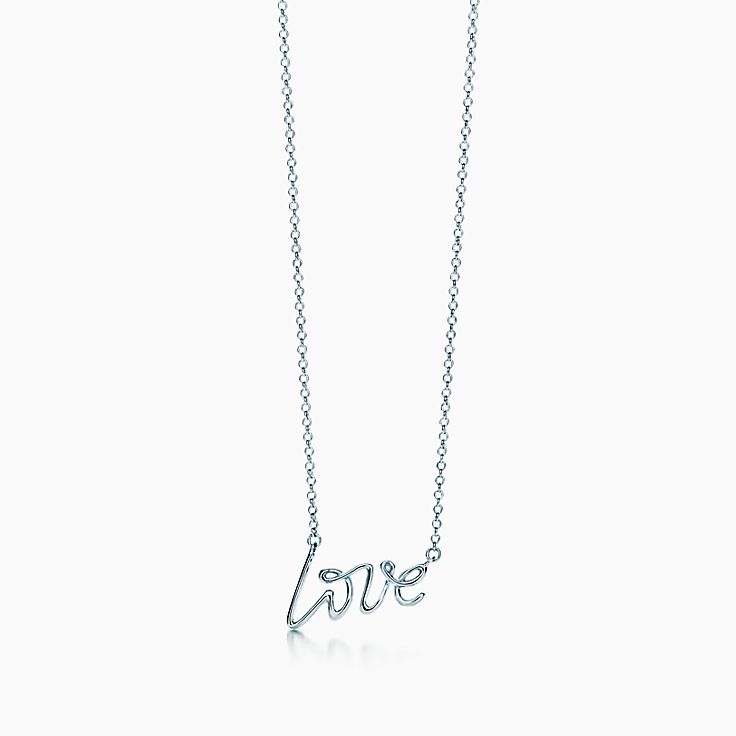 tiffany love diamond necklace