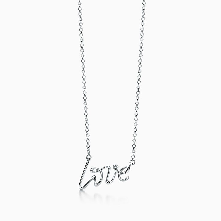 COLAR TIFFANY & CO. PALOMA PICASSO® GRAFFITI “X” PENDANT PRATA ORIGINAL –  Gringa