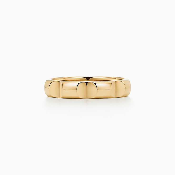 tiffany mens gold ring