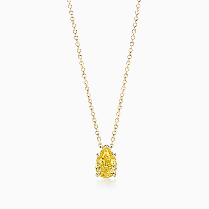 canary diamond pendant