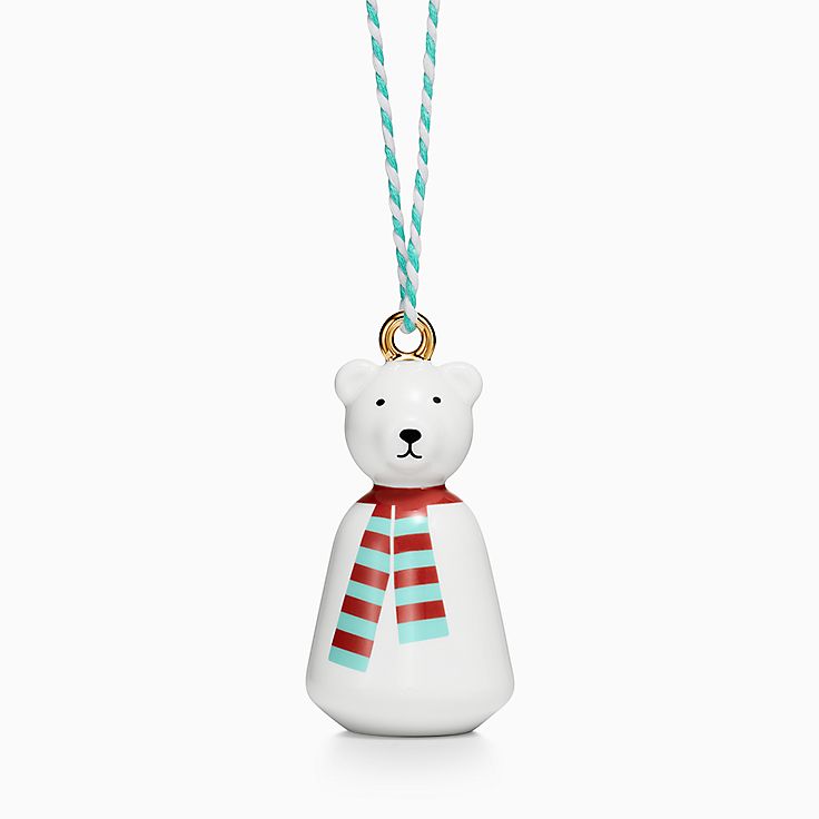 tiffany teddy bear ornament