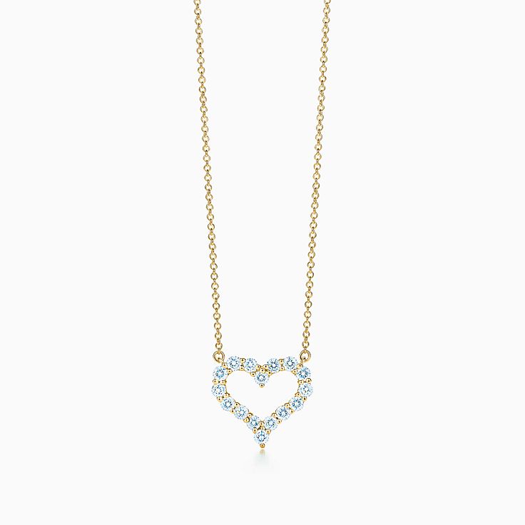 ダイヤモンド ネックレスとペンダント Tiffany Co