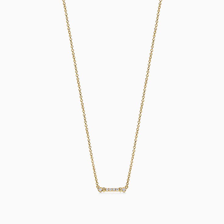 ゴールド ネックレスとペンダント Tiffany Co