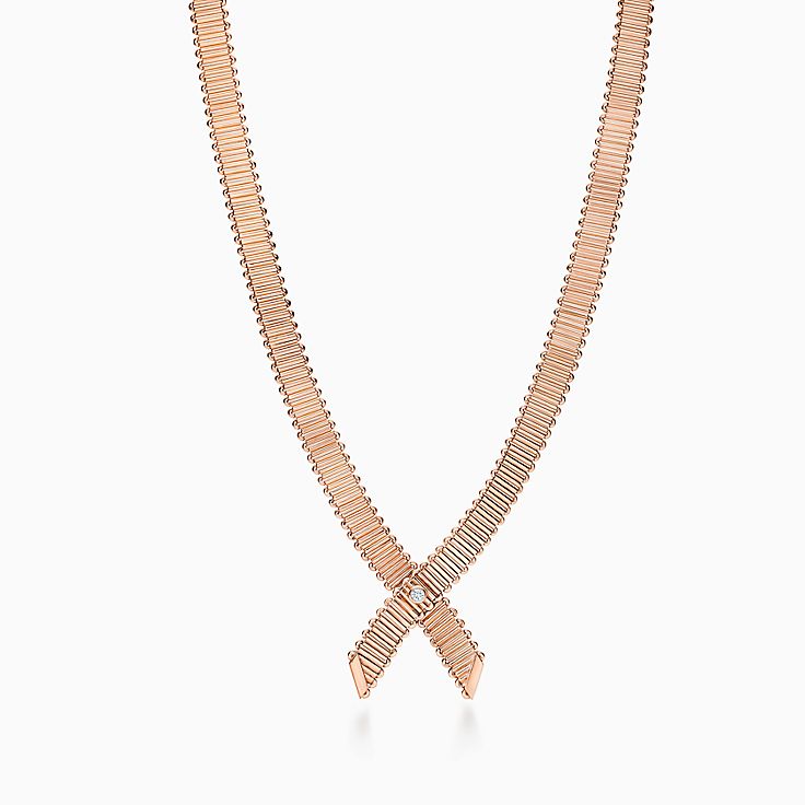 ローズ ゴールド ネックレスとペンダント Tiffany Co ローズ ゴールド ネックレスとペンダント Tiffany Co