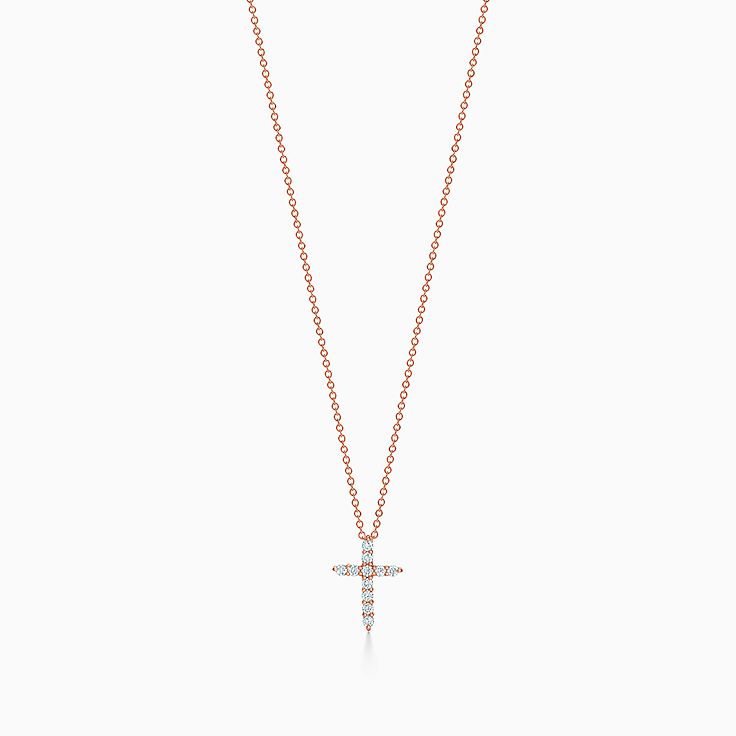 Cross Necklaces Gold And Diamond Crosses Tiffany And Co 4133