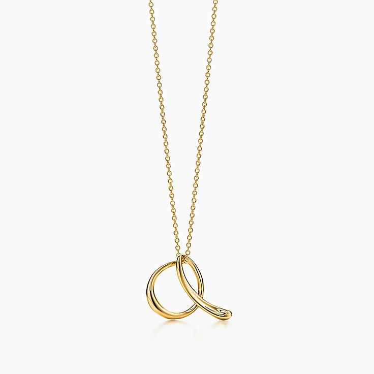 tiffany letter b necklace