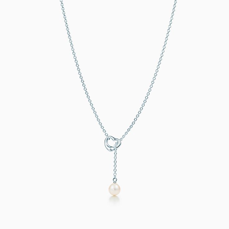 tiffany pearl drop necklace