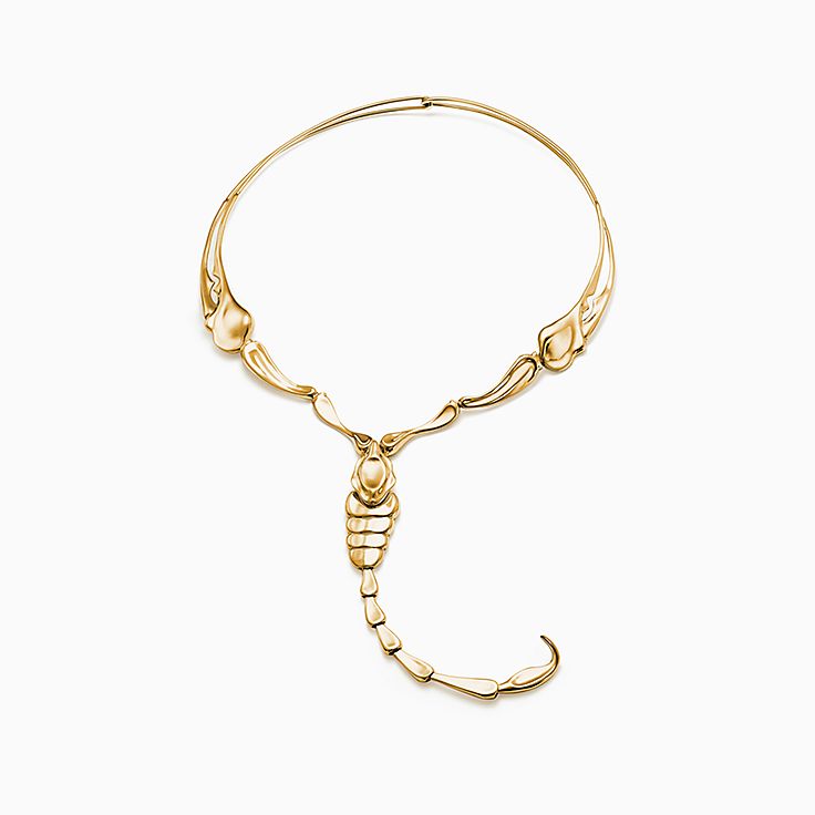 womens designer gold necklace