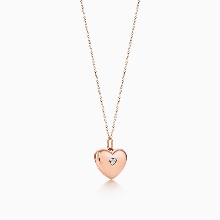 tiffany heart locket necklace