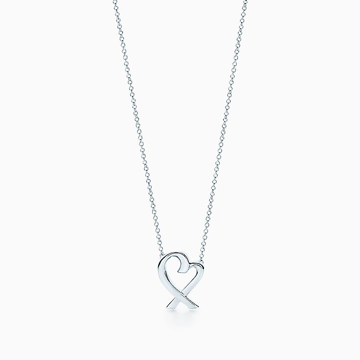 tiffany love necklace silver