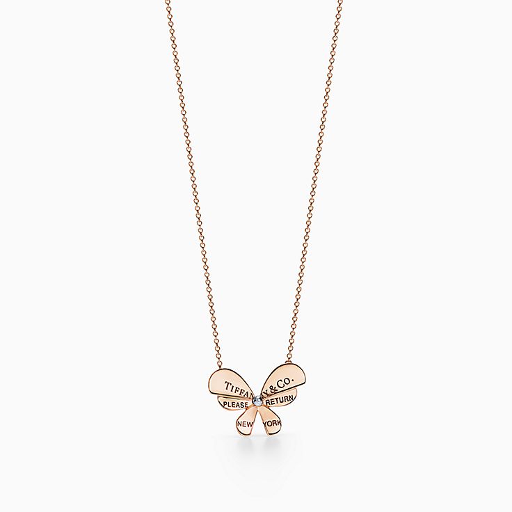 Rose Gold Necklaces Pendants For Women Tiffany Co