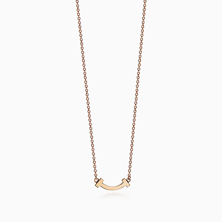 ティファニー T ローズ ゴールド ネックレスとペンダント Tiffany Co ティファニー T ローズ ゴールド ネックレスとペンダント Tiffany Co