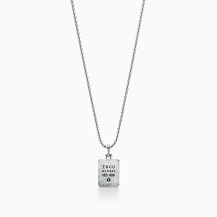 tiffany men's silver necklace