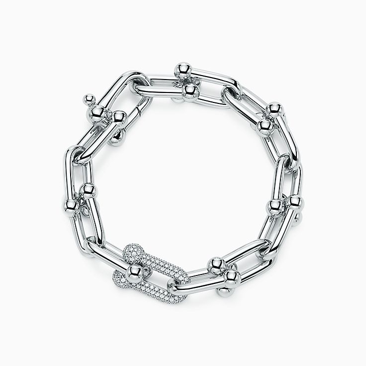 Tiffany Hardwear Chain Bracelets with Diamonds Tiffany & Co.