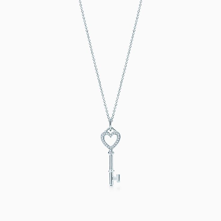 tiffany key and heart necklace