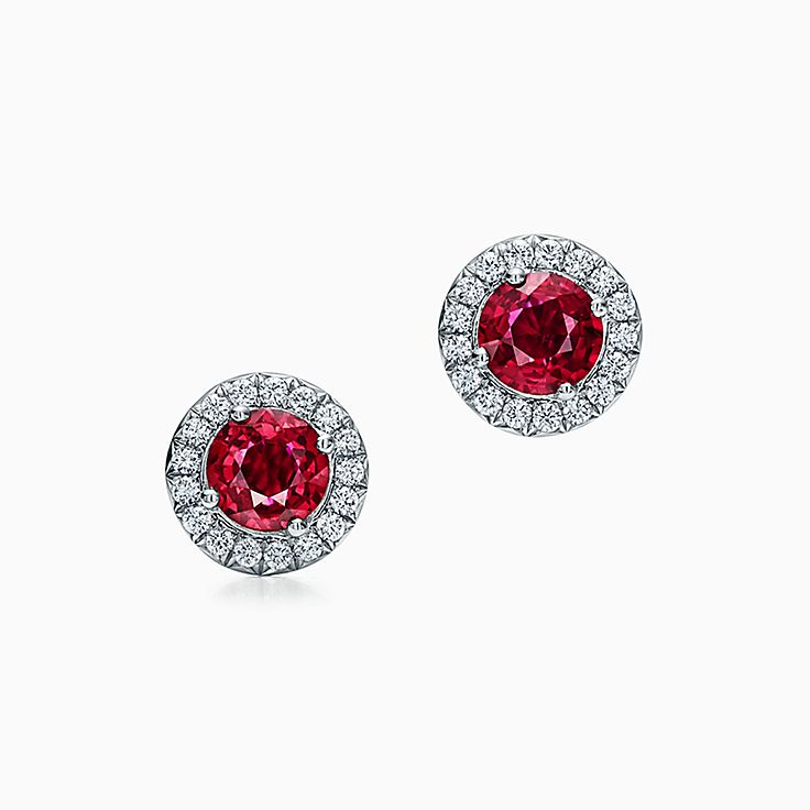 ruby earrings tiffany