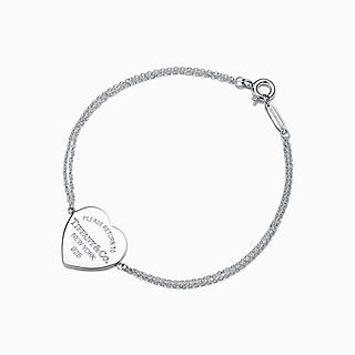 Return to Tiffany™:心形吊飾雙鏈式手鏈