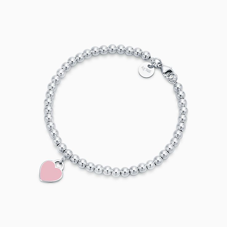 tiffany bead bracelet pink