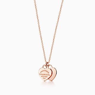 Return to Tiffany™:Double Heart Tag Pendant