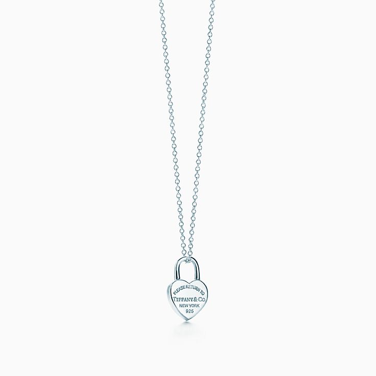 Return To Tiffany Mini Heart Lock Pendant In Sterling Silver Co - Tiffany And Co Lock Pendant Necklace Return To Tiffany Mini Heart Lock Pendant In Sterling Silver Co - Tiffany And Co Lock Pendant Necklace