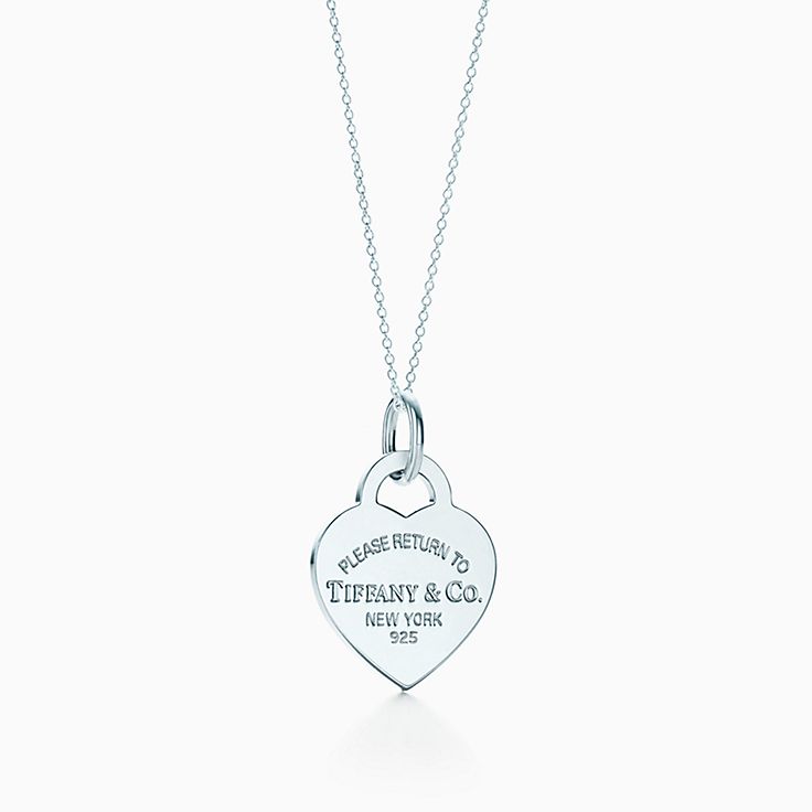 Heart tag charm and chain tiffany online