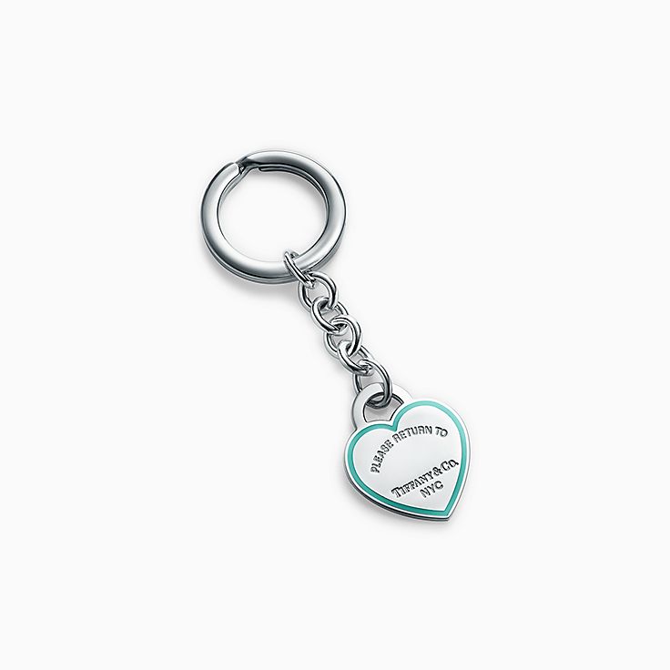 heart tag key ring tiffany