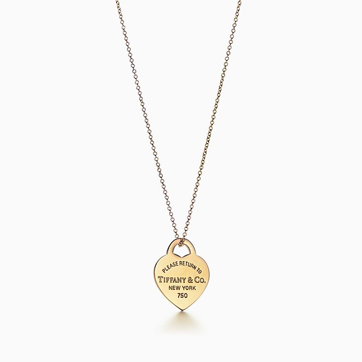 tiffany single heart necklace