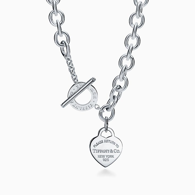 Engraved Tiffany S Necklace Return To Tiffany™ Heart Tag Toggle