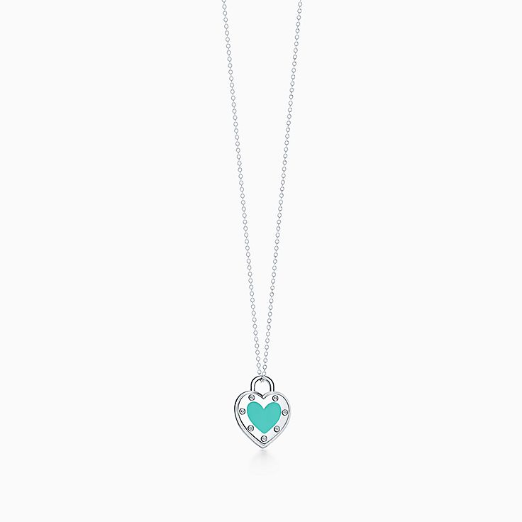Return To Tiffany Love Heart Pendant In Silver With Enamel Finish Medium Co - Tiffany Turquoise Heart Pendant Return To Tiffany Love Heart Pendant In Silver With Enamel Finish Medium Co - Tiffany Turquoise Heart Pendant