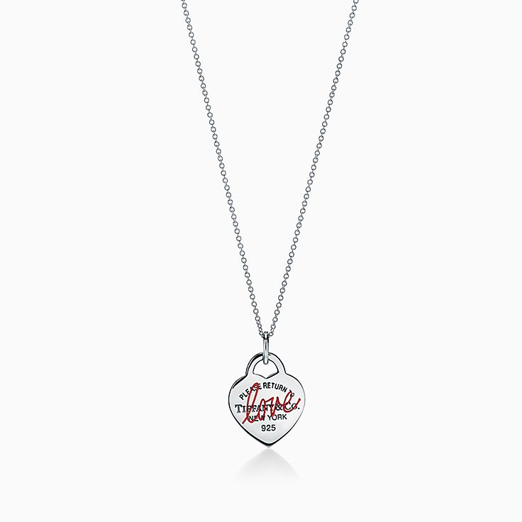 Return To Tiffany Love Heart Tag Pendant In Sterling Silver Small Co - Tiffany Love Pendant Necklace Return To Tiffany Love Heart Tag Pendant In Sterling Silver Small Co - Tiffany Love Pendant Necklace