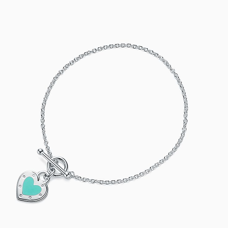 tiffany bracelet with heart charm