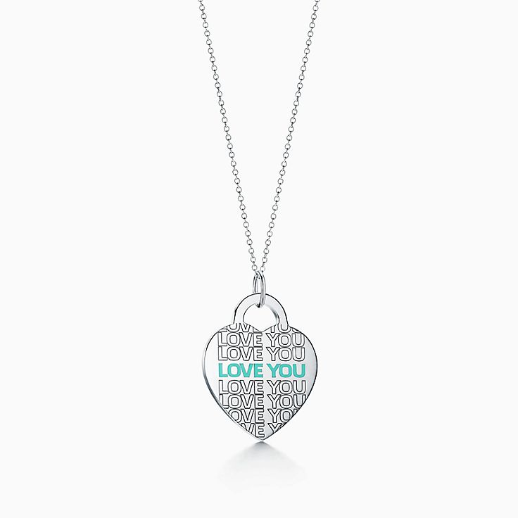 tiffany love charm necklace