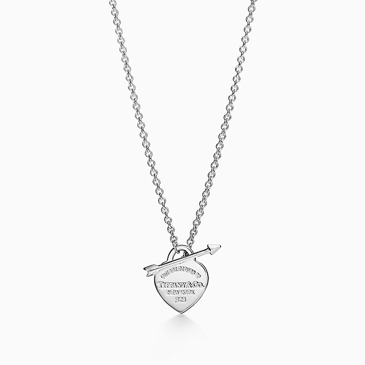 Return to Tiffany™ Lovestruck Heart Tag Pendant in Silver, Small