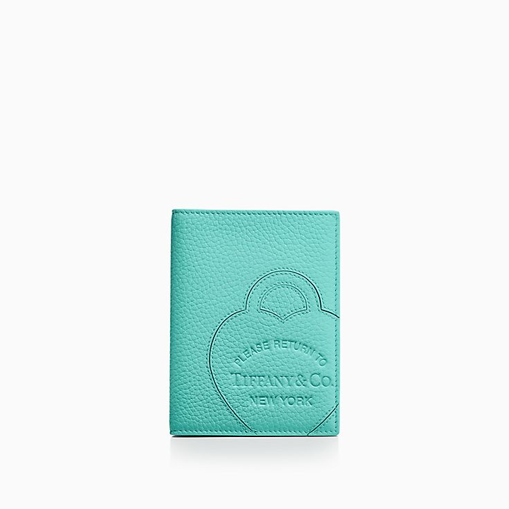 Tiffany☆ ティファニー Passport Cover 在庫あり! Return to Tiffany™ Passport Cover in Tiffany Blue® Leather
