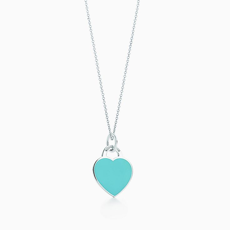 Tiffany and co best sale necklace heart blue