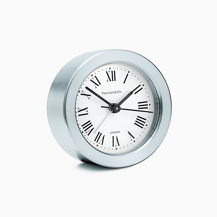 Round Alarm Clock In Nickel Tiffany Co - Tiffany Alarm Clock Round Alarm Clock In Nickel Tiffany Co - Tiffany Alarm Clock