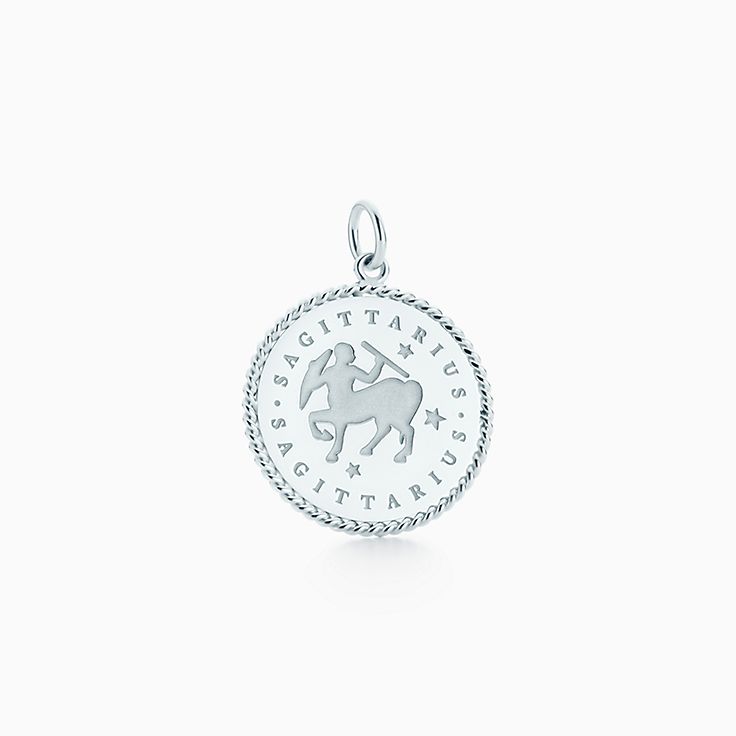 Zodiac charm in sterling silver. All 