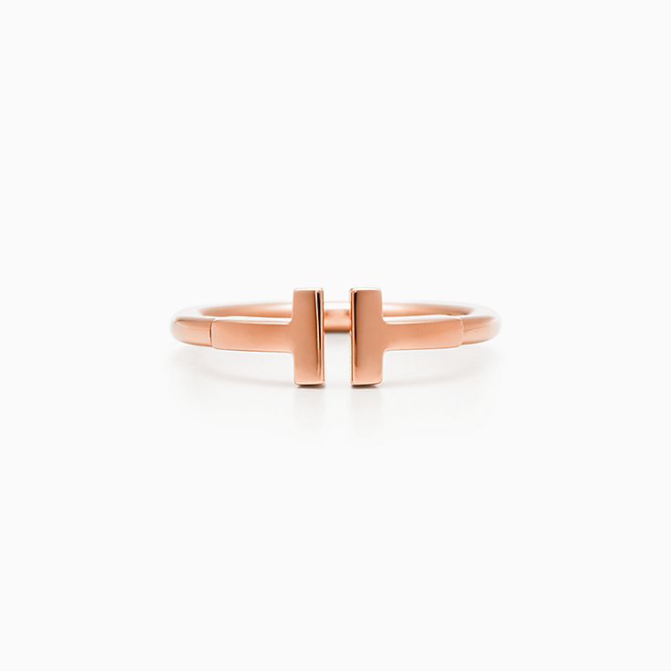 ティファニー T ワイヤー リング ローズゴールド | Tiffany & Co