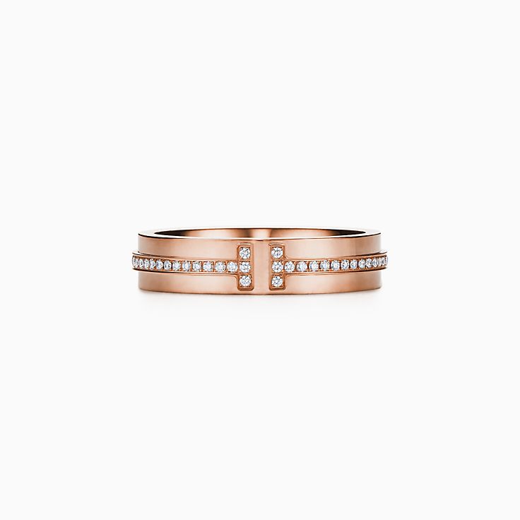 ティファニー T ナロー ダイヤモンド リング ローズゴールド | Tiffany 