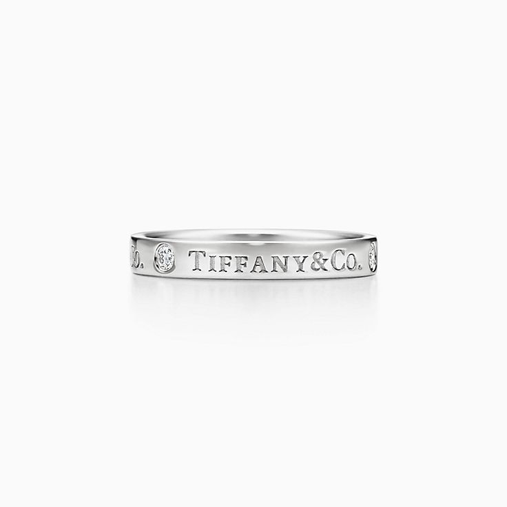 T&CO. フラット バンドリング ダイヤモンド プラチナ 3MM | Tiffany & Co