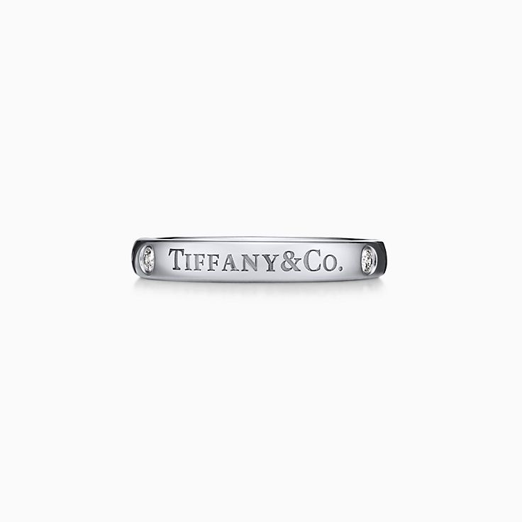 T&CO.® バンド リング ダイヤモンド プラチナ | Tiffany & Co