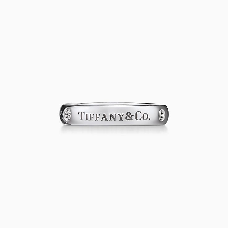 T&CO.® バンド リング ダイヤモンド プラチナ | Tiffany & Co