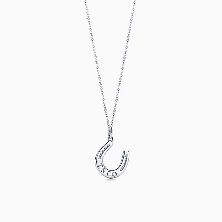 Tiffany & Co. Platinum & Diamond Horseshoe Pendant Necklace –  Dandelion Antiques