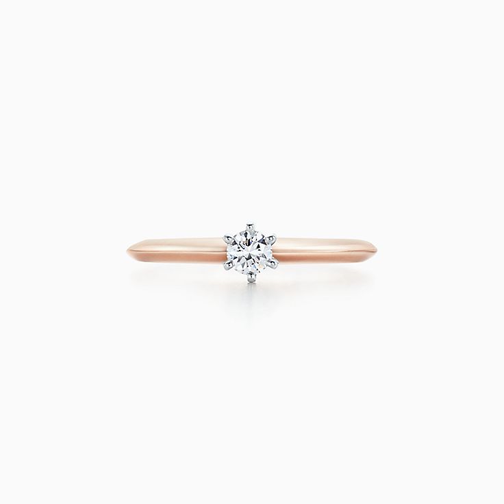 The Tiffany® Setting in 18k rose gold 