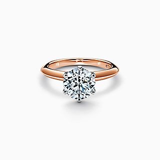 The Tiffany® Setting Engagement Ring in 18k Rose Gold