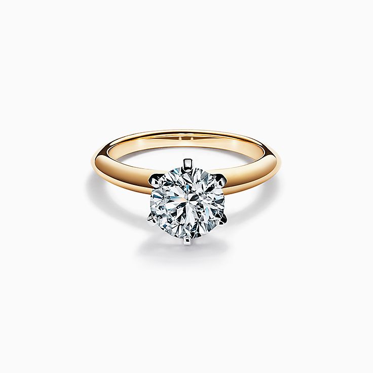 The Tiffany® Setting Engagement Ring in 18k Yellow Gold