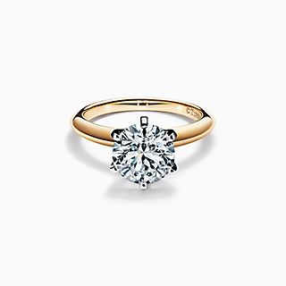 The Tiffany® Setting Engagement Ring in 18k Yellow Gold